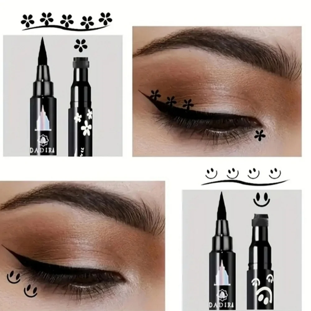 🆕LAST SET🌹2 IN 1 BLACK STAMP & EYELINER 6 PC SET, WATERPROOF & SMUDGE PROOF❣️